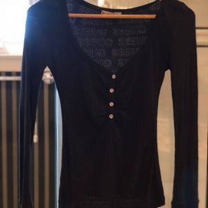Guess sweater material top